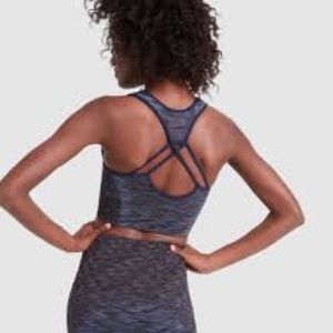 LNDR blue Racerback Sports Bra crop top (sold out on site!)